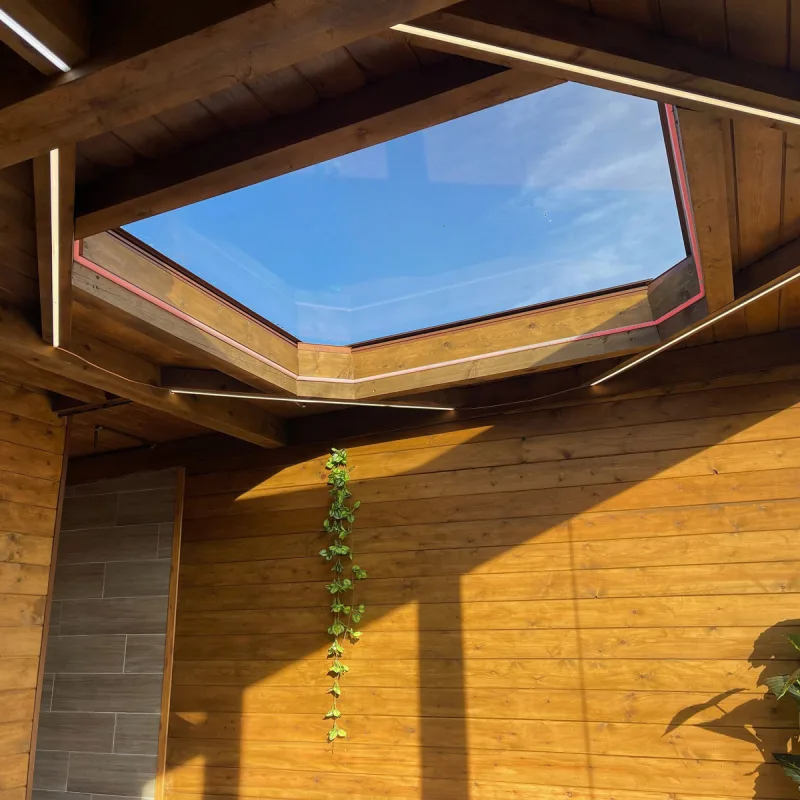 Sauna y jacuzzi del spa de Villa Bagh